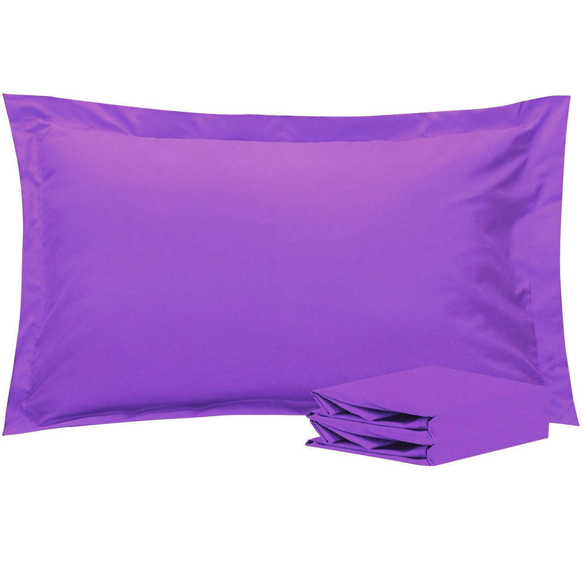 NTBAY Standard Pillow Shams, Set of 2, Microfiber, White