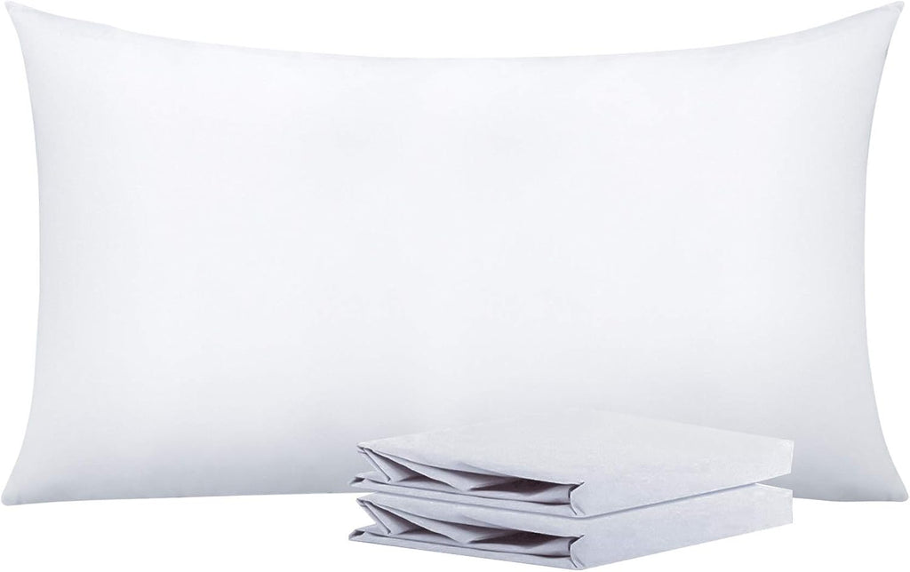 NTBAY Microfiber King Pillowcases, 2 Pack, 20 x 36, White