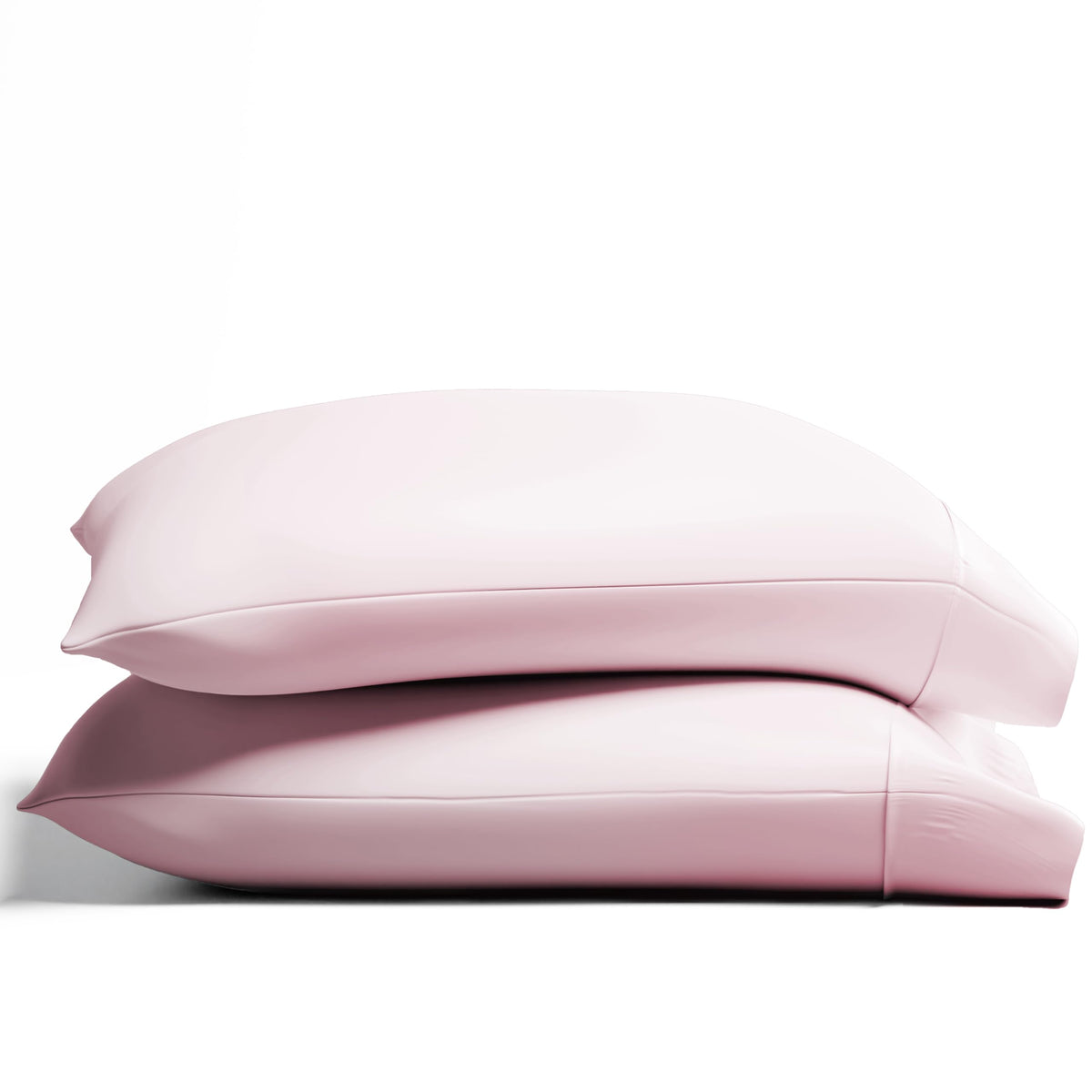 TEXAS LINEN CO. 100% Organic Cotton Percale Pillow Cases Standard/Queen Size Set of 2 - Percale Pillowcases Standard/Queen, Soft Cooling Pillow Cases for Sleeping, Cotton Pillow Covers - White