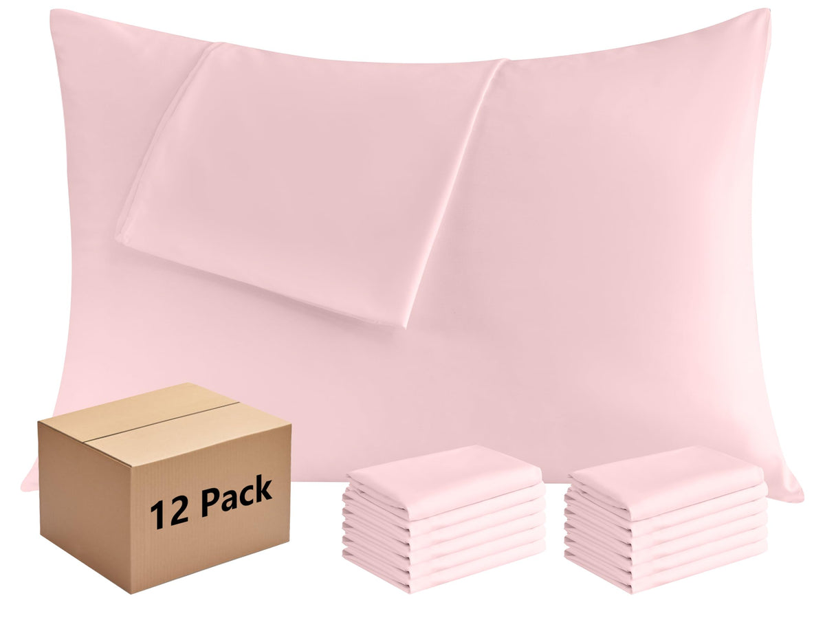 CULVE White Pillow Cases Standard 4 Pack, Microfiber Pillowcase, 20x26