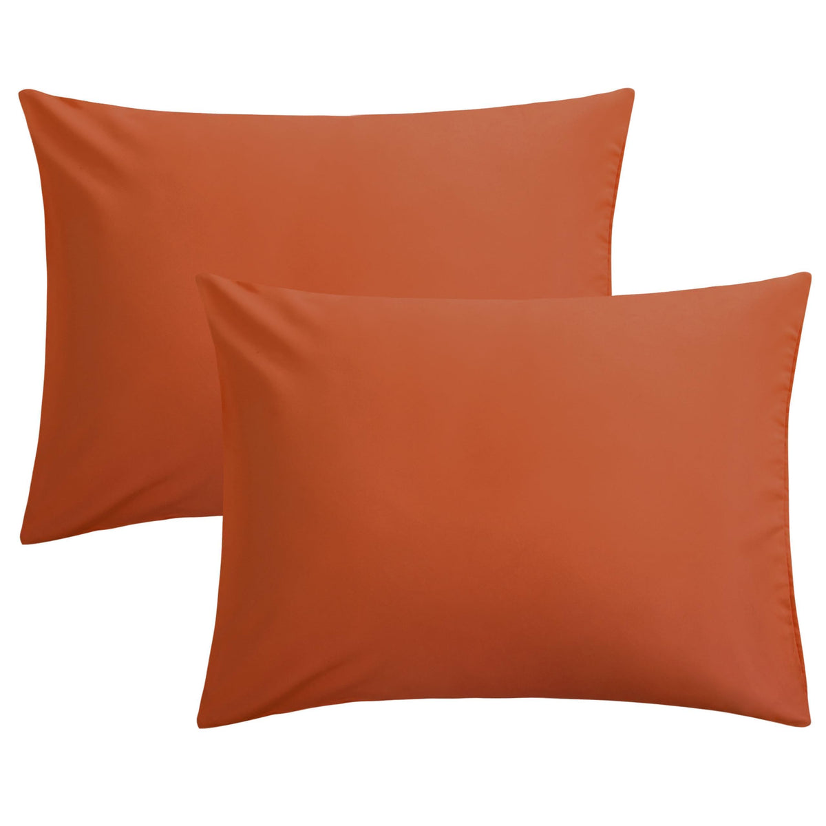 FLXXIE 2-Pack Microfiber Queen Pillow Cases, Envelope Closure, Black