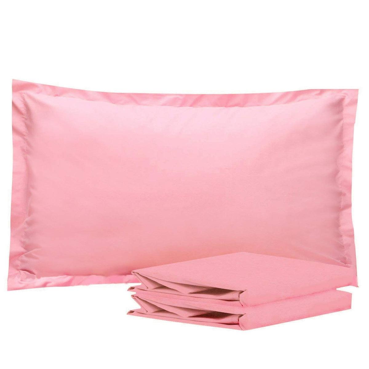 NTBAY Standard Pillow Shams, Set of 2, Microfiber, White