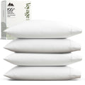 Mayfair Linen Pillow Cases Queen Size - Luxury 600 Series Egyptian Cotton Pillow Cases Queen Size Set of 2 (White), Soft, Cooling & Breathable Sateen Weave Hotel Pillowcovers - Voyage Collection