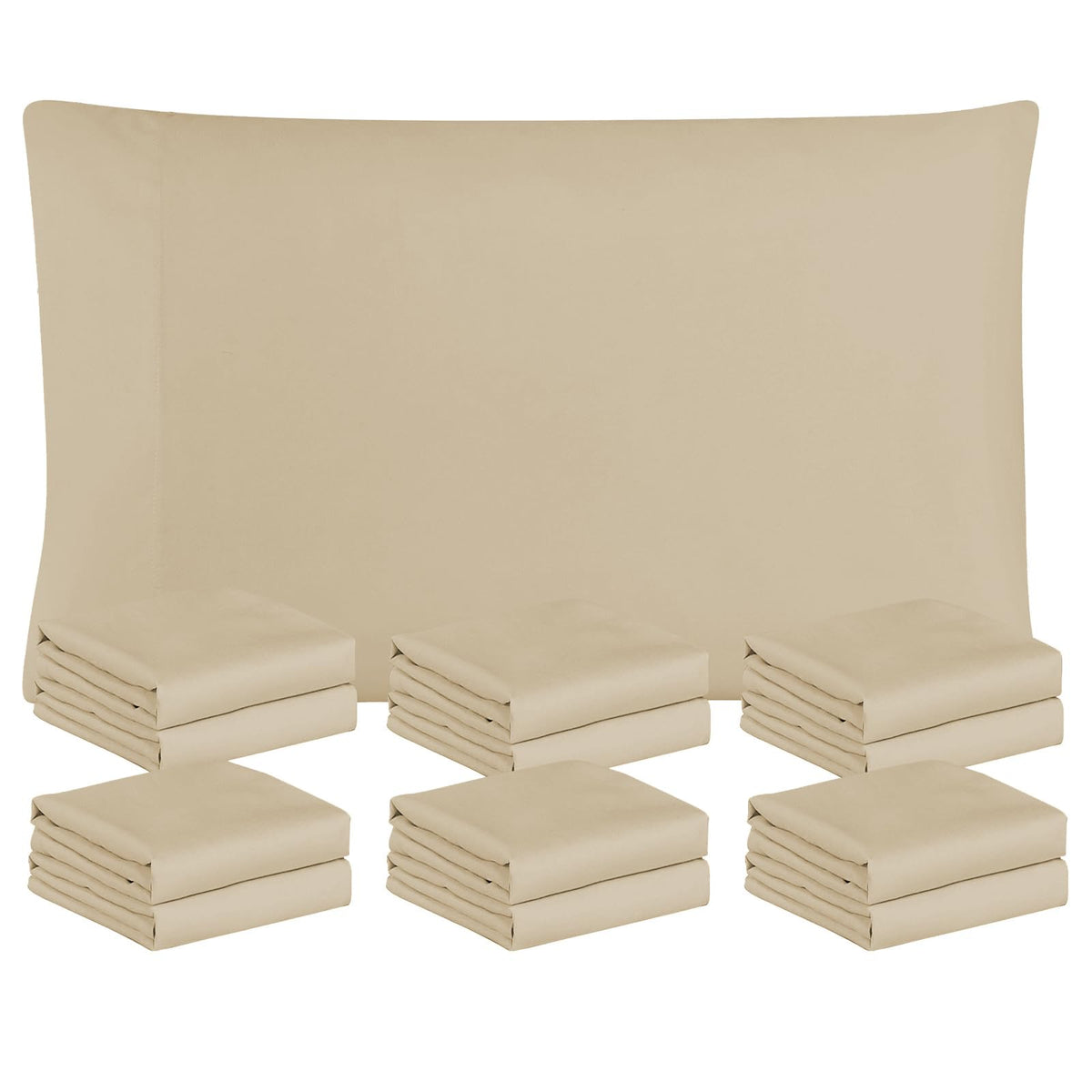 FreshCulture Sage Green Pillowcases Queen Size 2 Pack - Pillowcase Set - Envelope Closure - Soft Brushed Microfiber Fabric - 20x30 Inches Pillow Case Set of 2 for Home, Hotels, Schools