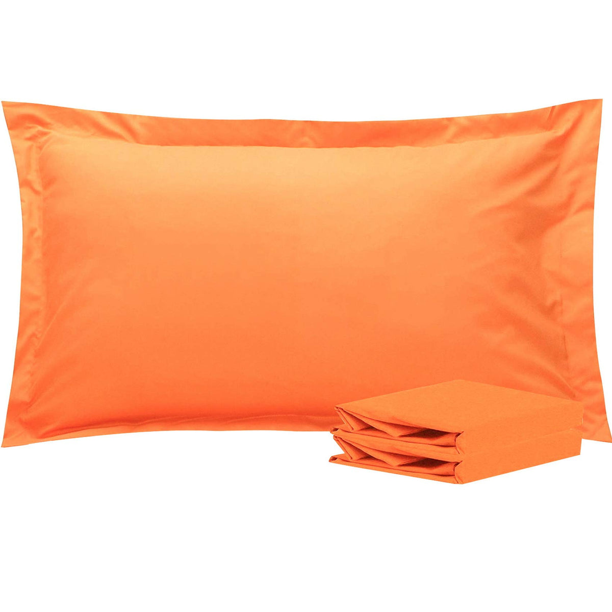 NTBAY Standard Pillow Shams, Set of 2, Microfiber, White