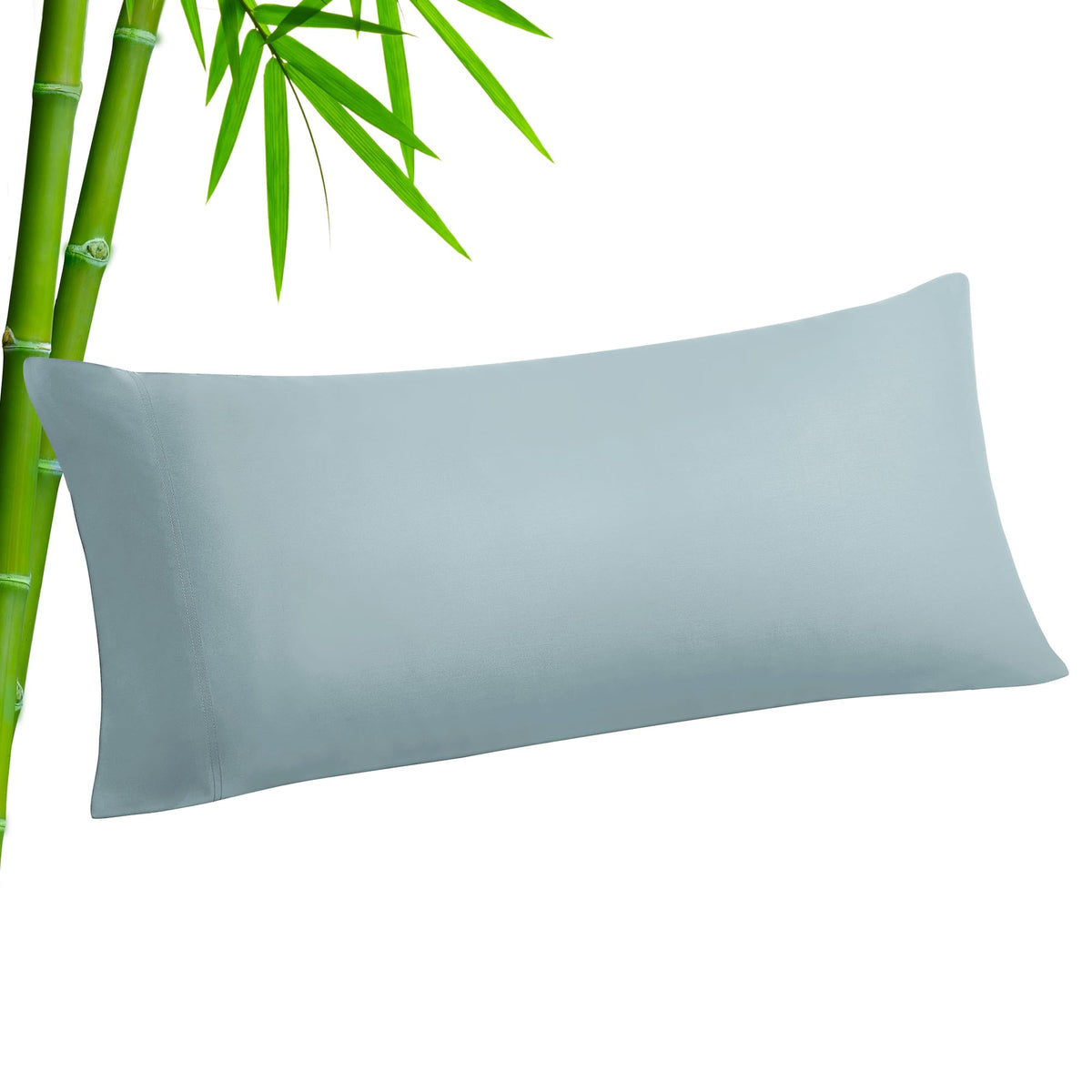 BEDELITE Cooling Pillow Cases Queen Size Set of 2, Rayon from Bamboo, Grey