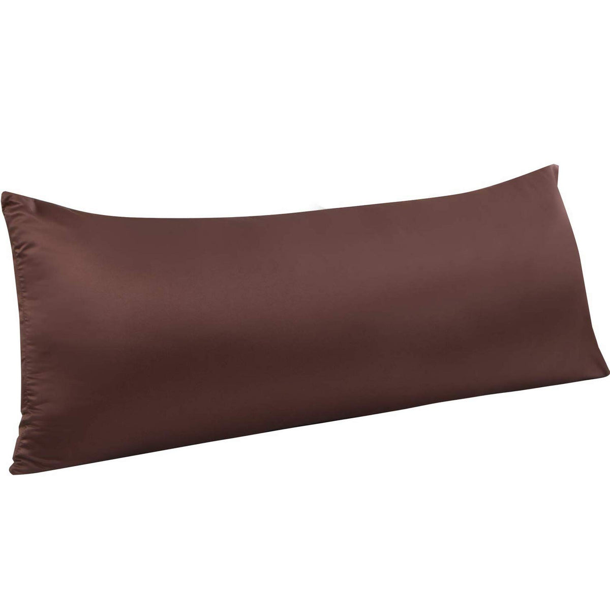 NTBAY Standard Satin Pillowcases, Set of 2, Zipper, Black