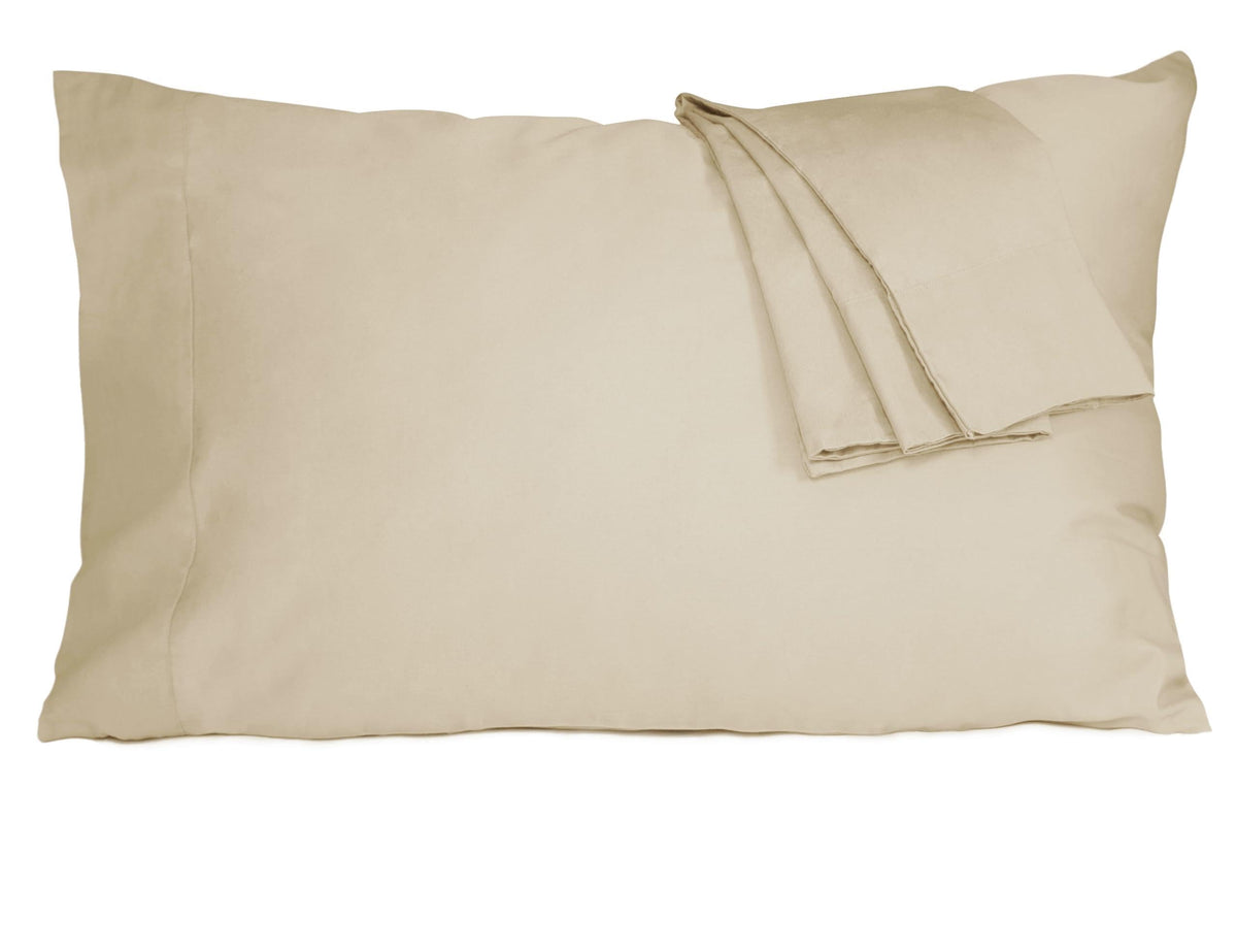 Pillow Cases Standard Queen Size 100% Cotton Percale Set of 2, White