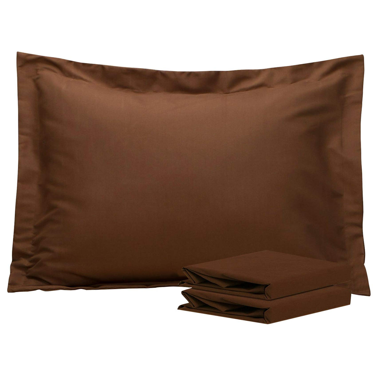 NTBAY Standard Pillow Shams, Set of 2, Microfiber, White
