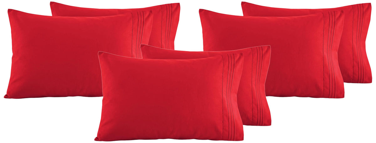 Elegant Comfort Luxury Ultra-Soft 2-Piece Pillowcase Set - 1500 Premium Hotel Quality Microfiber Double Brushed - Wrinkle Resistant, King Size, White