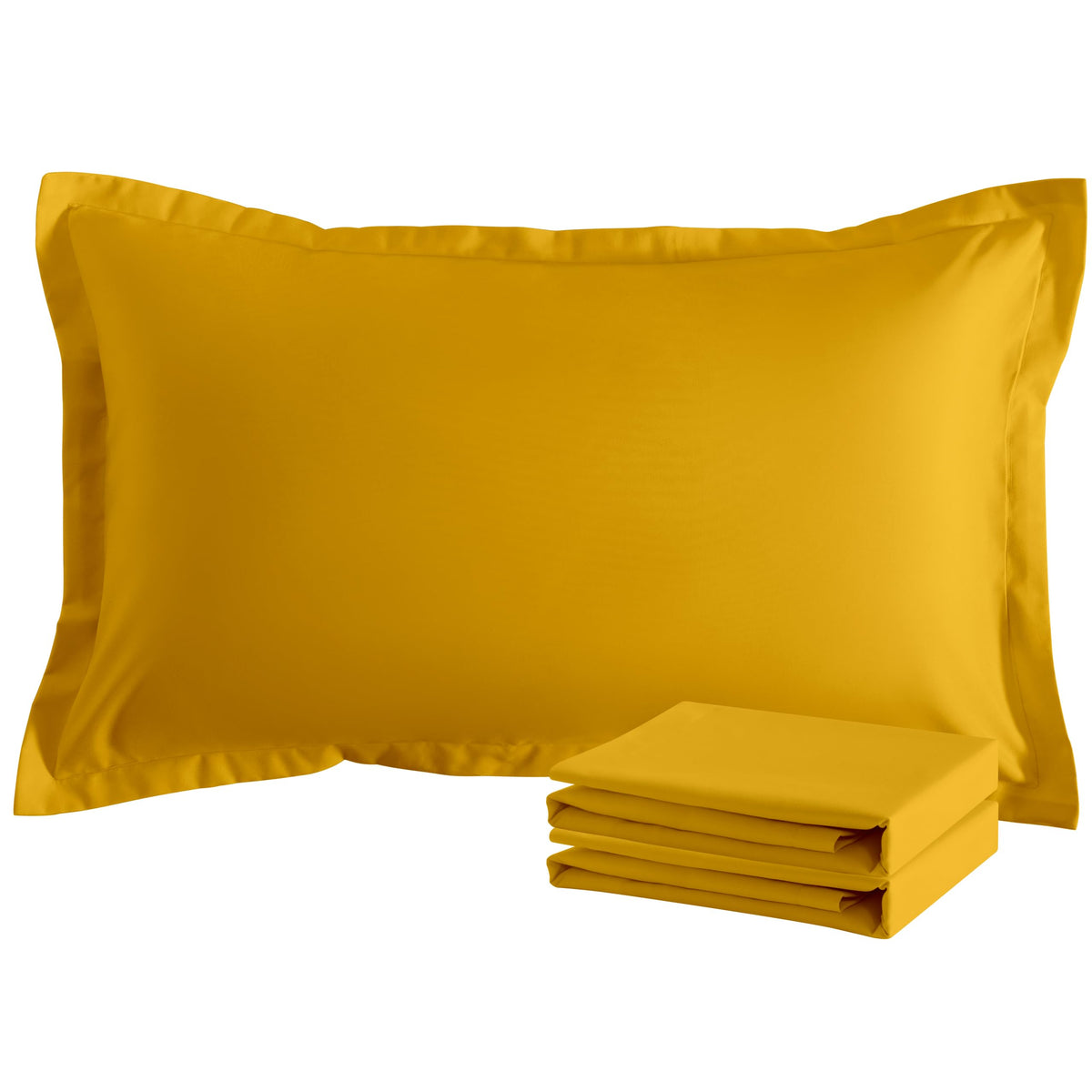NTBAY Standard Pillow Shams, Set of 2, Microfiber, White