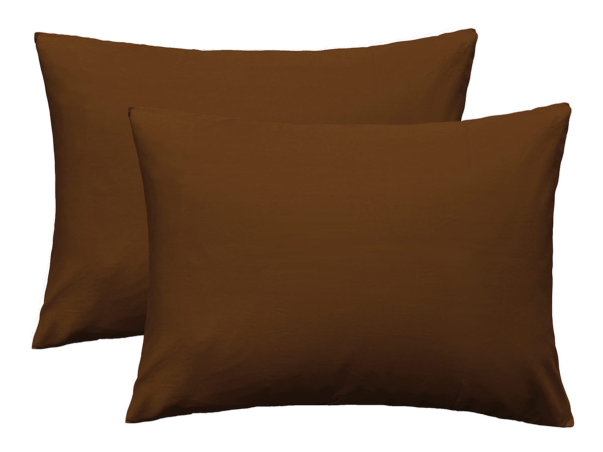 iMaylex Soft 100% Egyptian Cotton Zipper Pillow Case, Cozy and Lightweight Pillowcase, Set of 2, Navy Blue, Standard, 20" x 26"