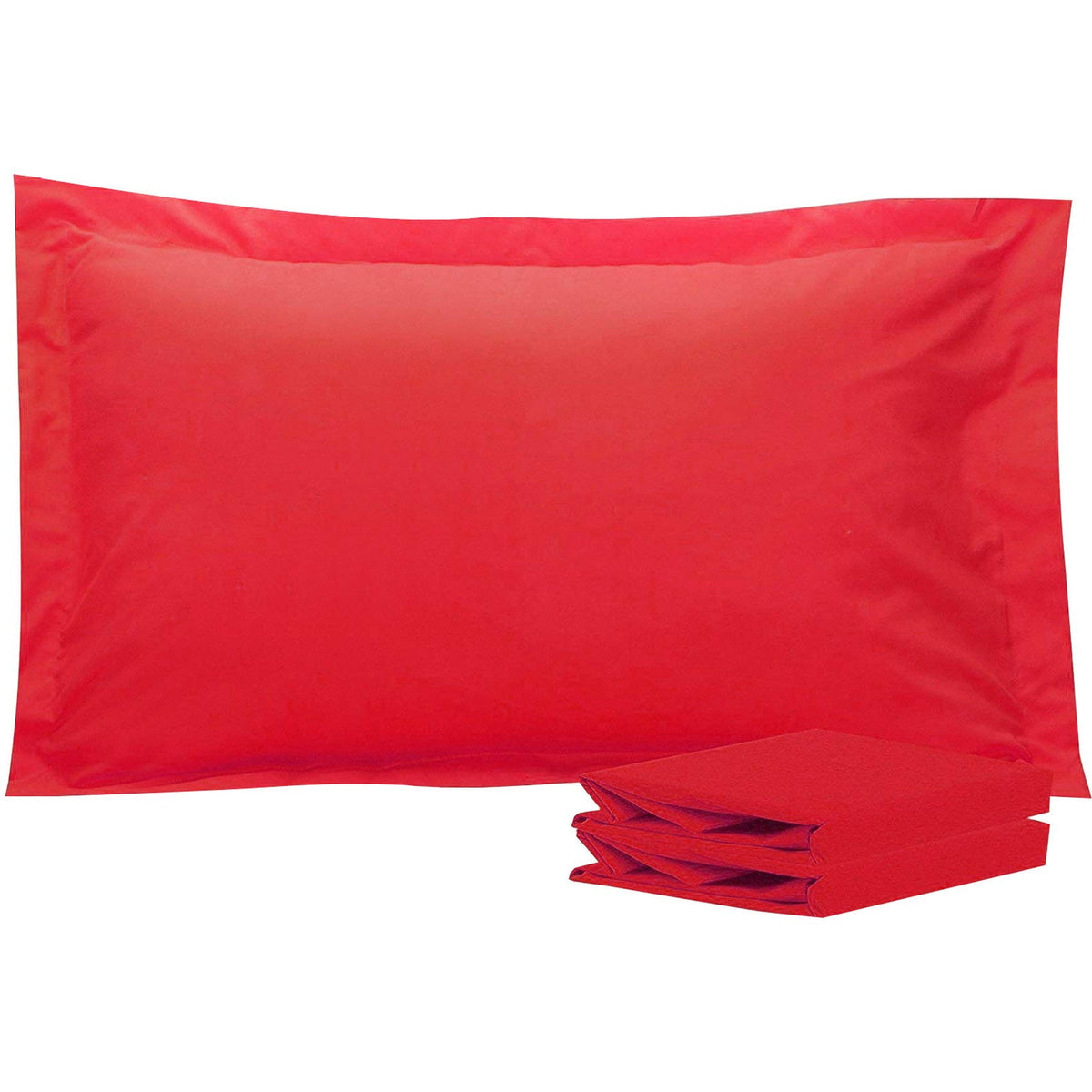 NTBAY Standard Pillow Shams, Set of 2, Microfiber, White