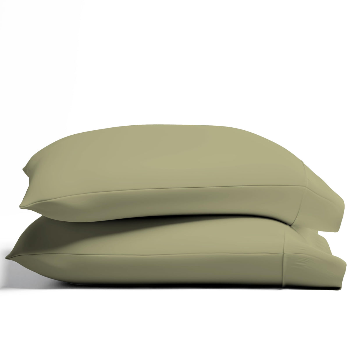 TEXAS LINEN CO. 100% Organic Cotton Percale Pillow Cases Standard/Queen Size Set of 2 - Percale Pillowcases Standard/Queen, Soft Cooling Pillow Cases for Sleeping, Cotton Pillow Covers - White