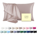 Mulberry Silk Pillowcase for Hair and Skin Standard Size 20"X 26" Pillow Case with Hidden Zipper Soft Breathable Smooth Cooling Silk Pillow Covers for Sleeping (Haze Blue,Standard,1Pcs)