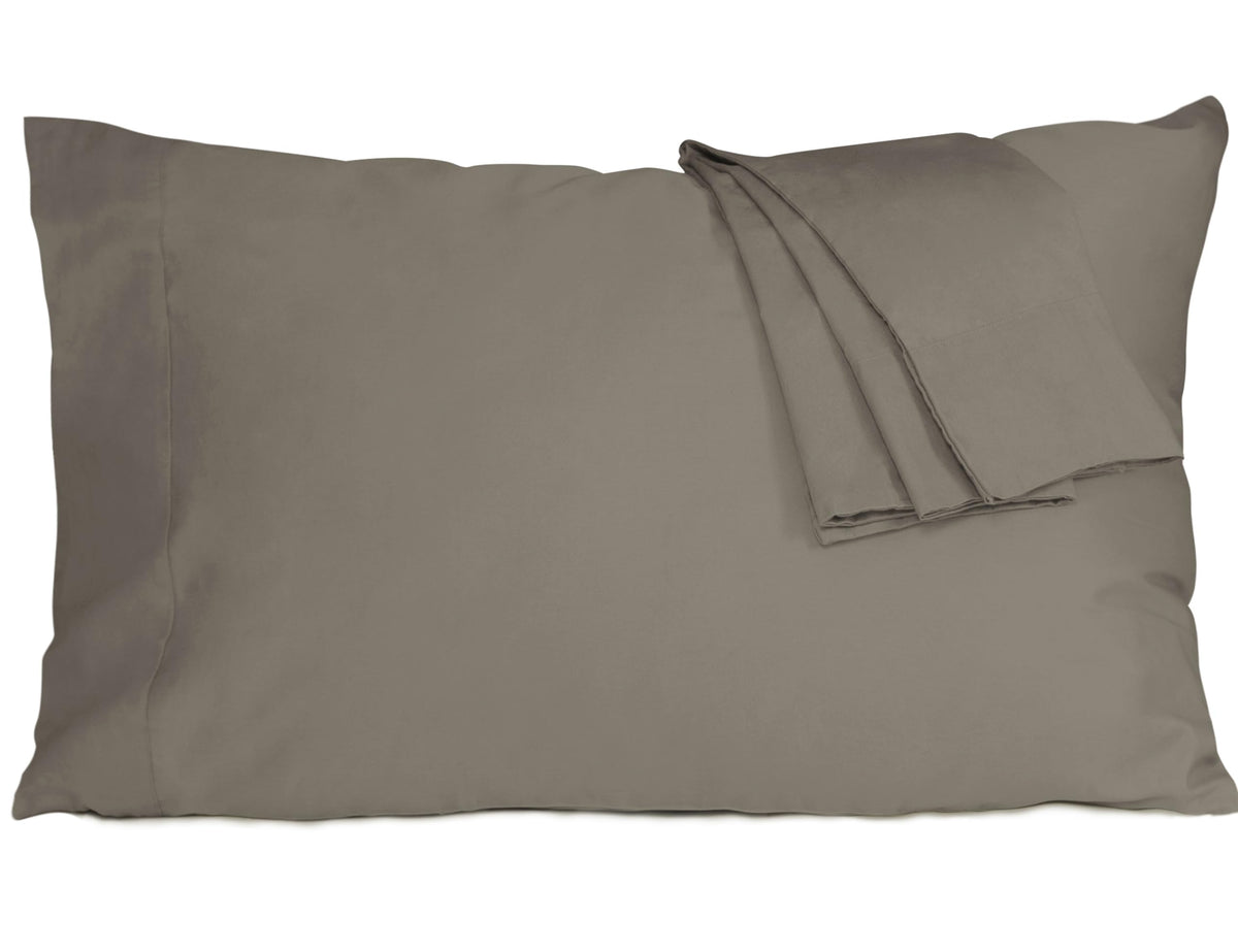Pillow Cases Standard Queen Size 100% Cotton Percale Set of 2, White