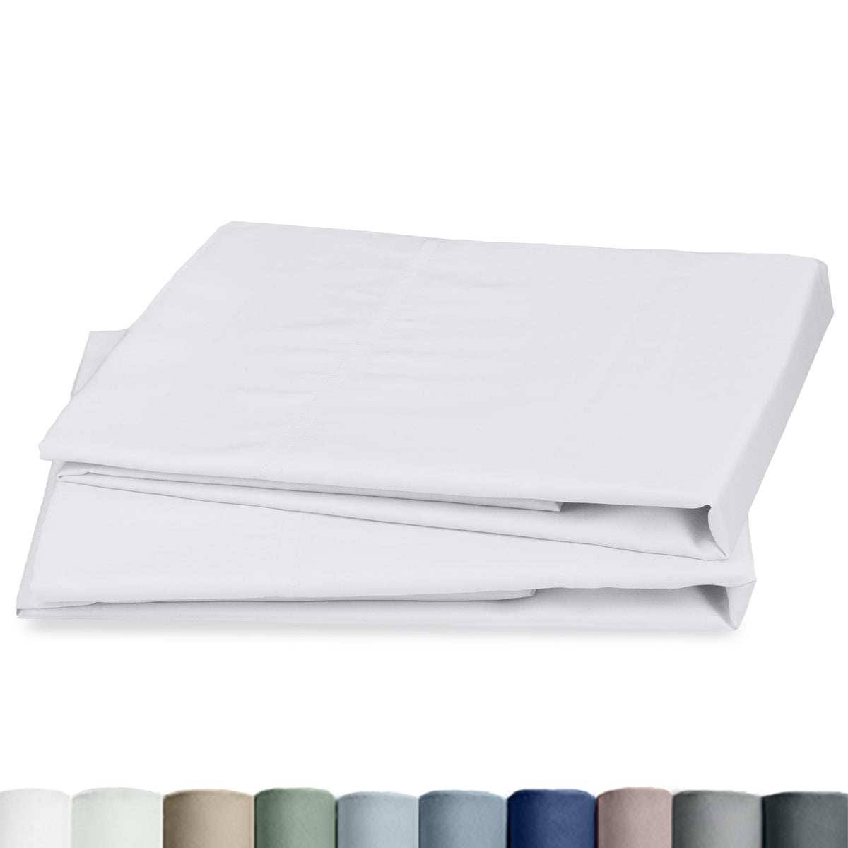 California Design Den 100% Egyptian Cotton 2 Pillow Cases Standard Size