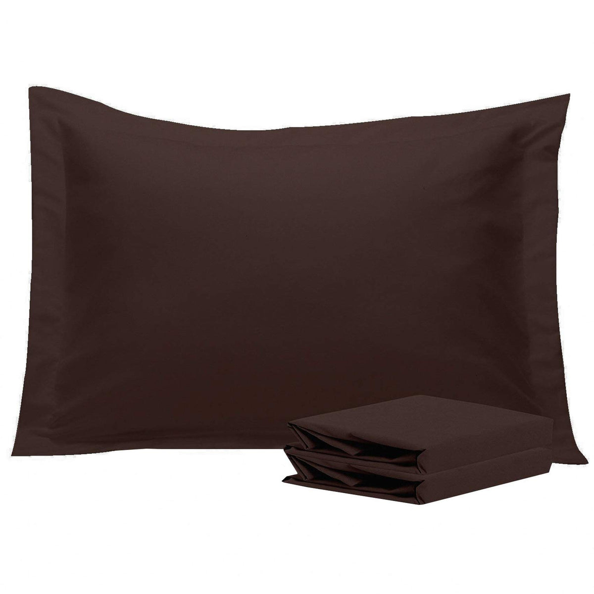 NTBAY Standard Pillow Shams, Set of 2, Microfiber, White