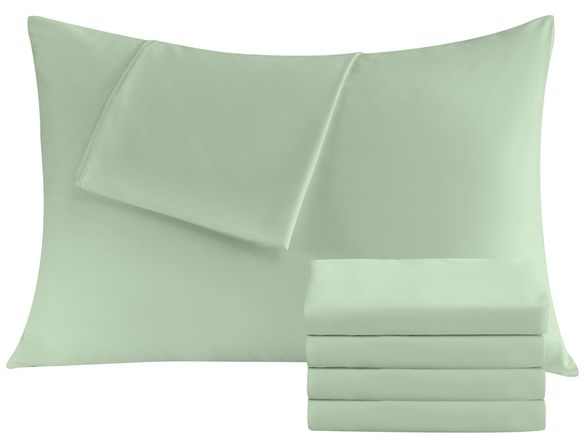 CULVE White Pillow Cases Standard 4 Pack, Microfiber Pillowcase, 20x26
