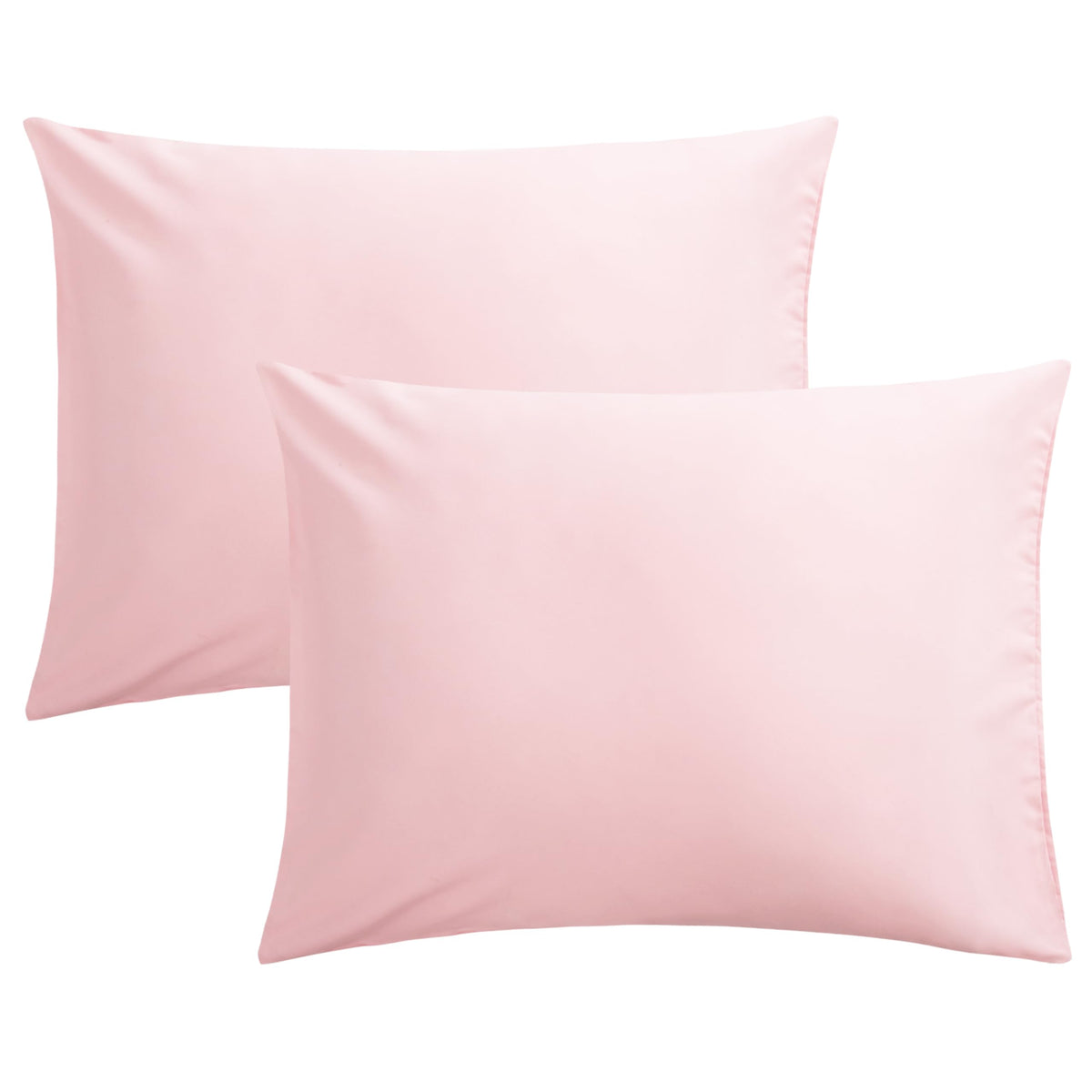 FLXXIE 2-Pack Microfiber Queen Pillow Cases, Envelope Closure, Black