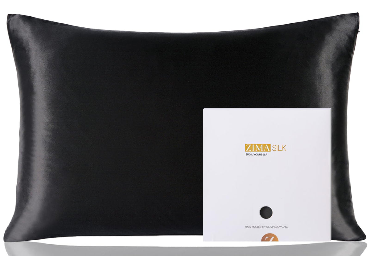 ZIMASILK 100% Pure Mulberry Silk Pillow Cases for Hair and Skin, Queen