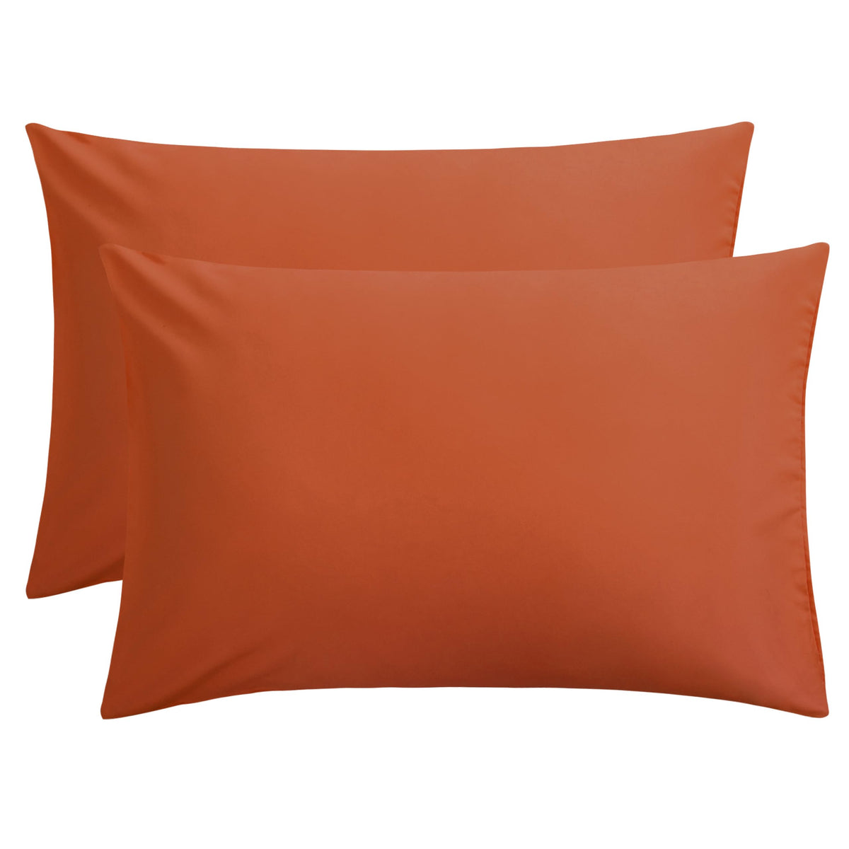 FLXXIE 2-Pack Microfiber Queen Pillow Cases, Envelope Closure, Black