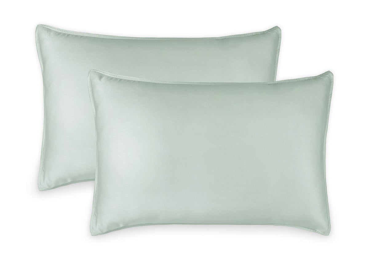 Queen Pillowcases by Pure Bamboo, Genuine 100% Organic Viscose Derived from Bamboo, Luxuriously Soft & Cooling, Double Stitching, Envelope Closure (2 Queen Pillowcases, White)