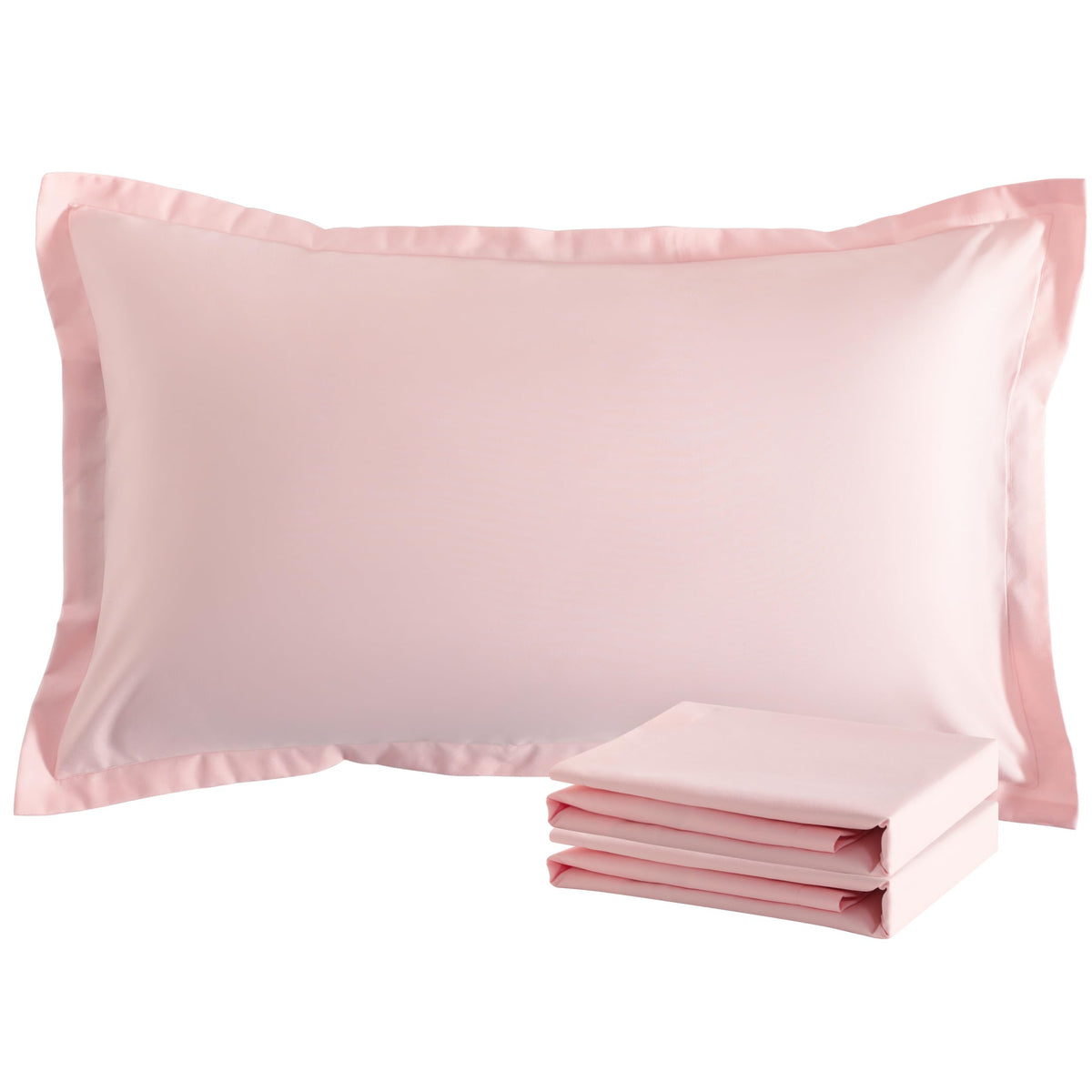NTBAY Standard Pillow Shams, Set of 2, Microfiber, White