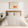 DAPU 100% French Linen Duvet Cover 3Pcs Set, 170GSM Linen Bedding, Queen