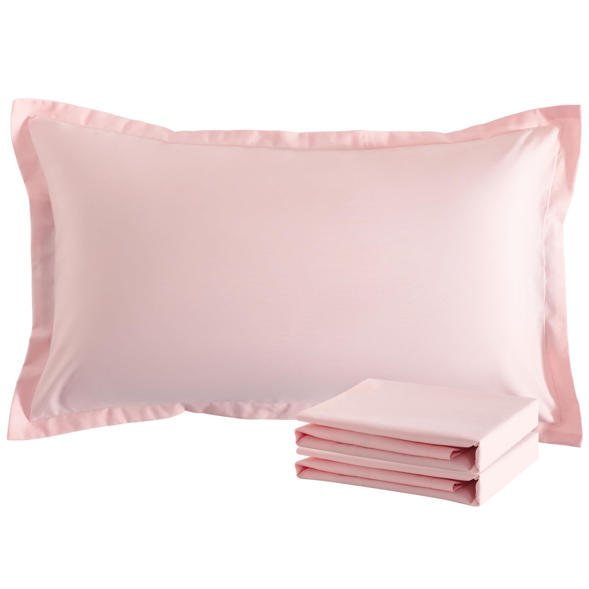 NTBAY Standard Pillow Shams, Set of 2, Microfiber, White