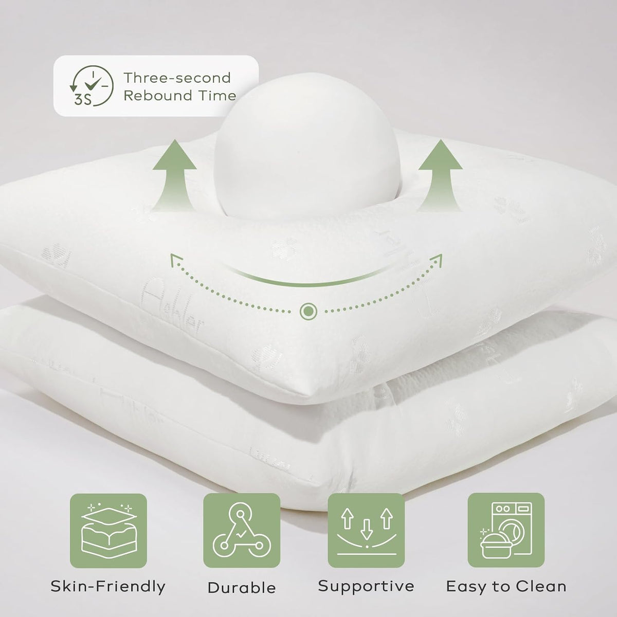 Ashler 12x20 Throw Pillows Insert Pack of 2, Lumbar Pillow