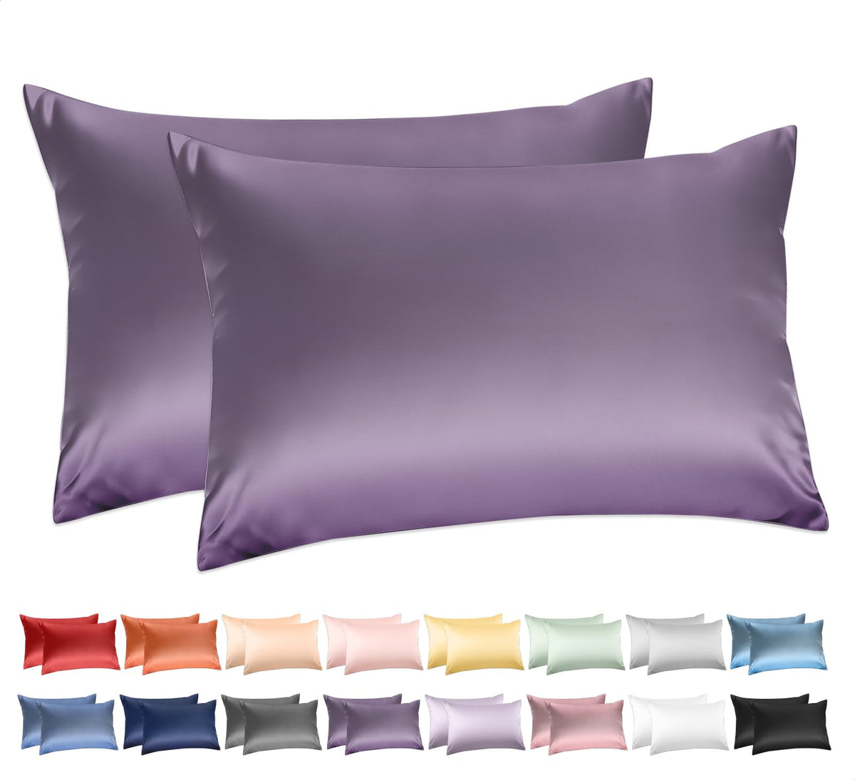 Deep Dream 100% Cotton Pillow Cases Standard Size Set of 2, 600 Thread Count Cotton Pillowcases Standard, White Pillow Cases Set of 2 with Envelop Closure, 20x26 Inches