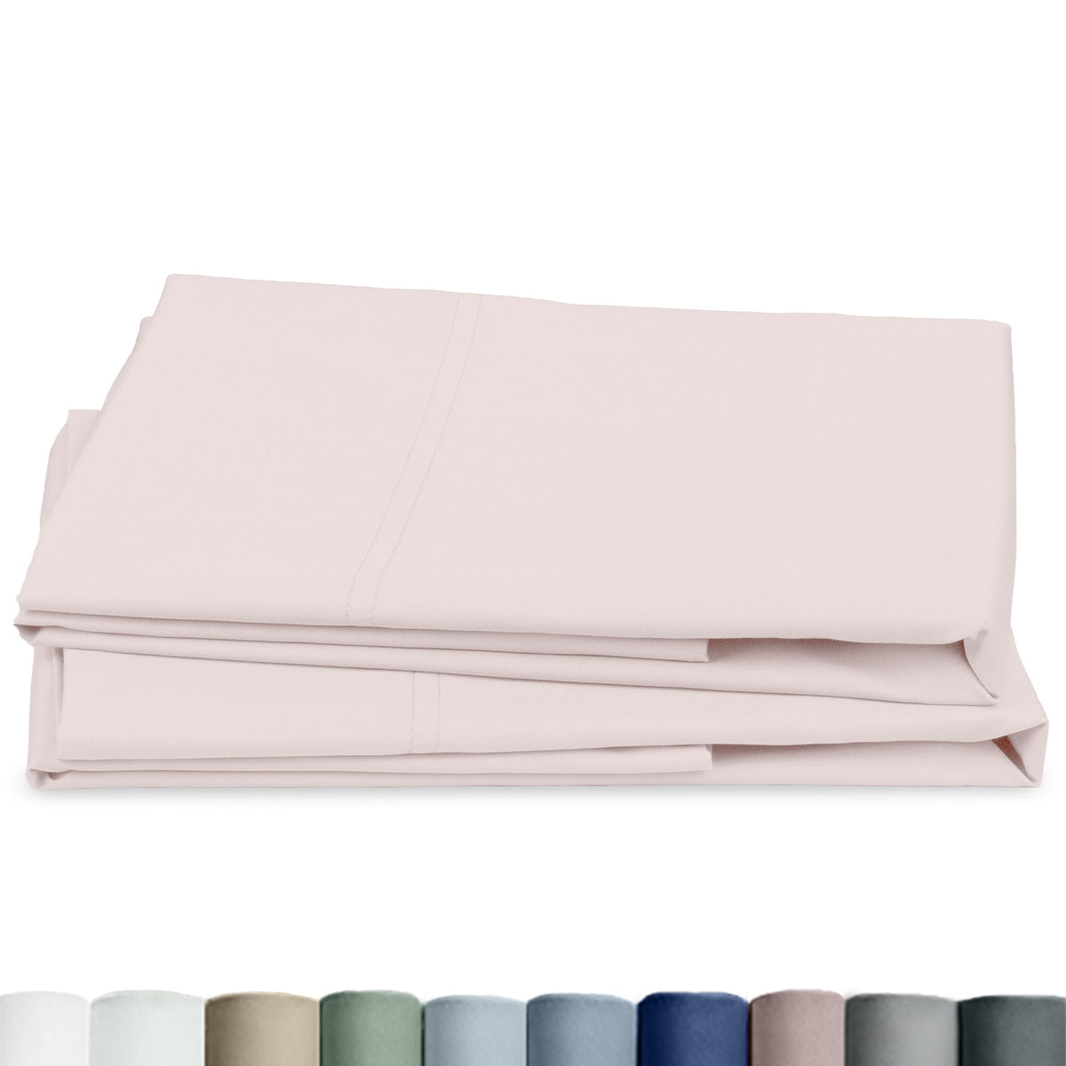 California Design Den 100% Egyptian Cotton 2 Pillow Cases Standard Size