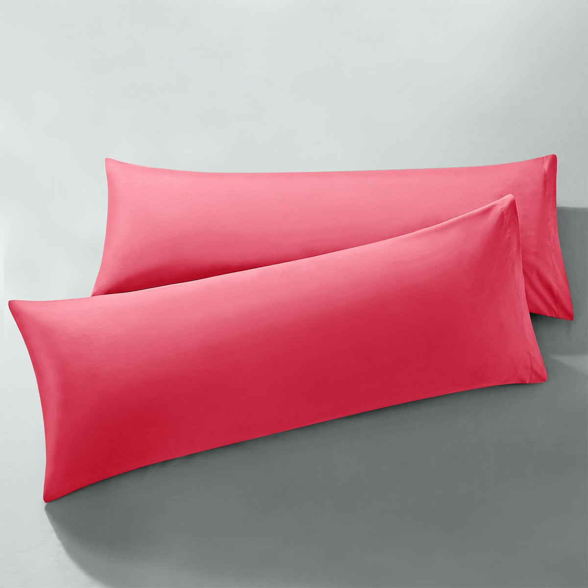 MILVOWOC Brushed Microfiber Pillowcases, Dusty Pink, 20x26 Inch