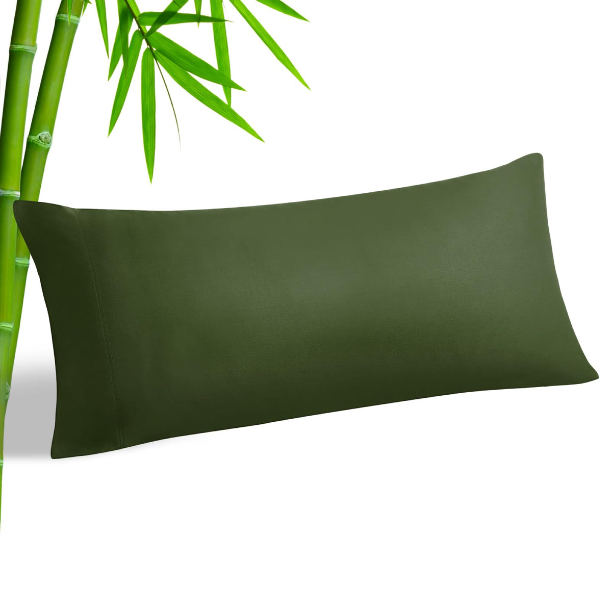 BEDELITE Cooling Pillow Cases Queen Size Set of 2, Rayon from Bamboo, Grey