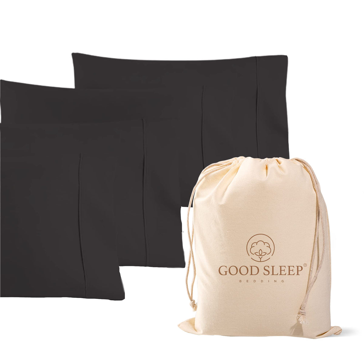 Pillow Cases Standard Size Set of 4, 800 TC, 100% Egyptian Cotton - White