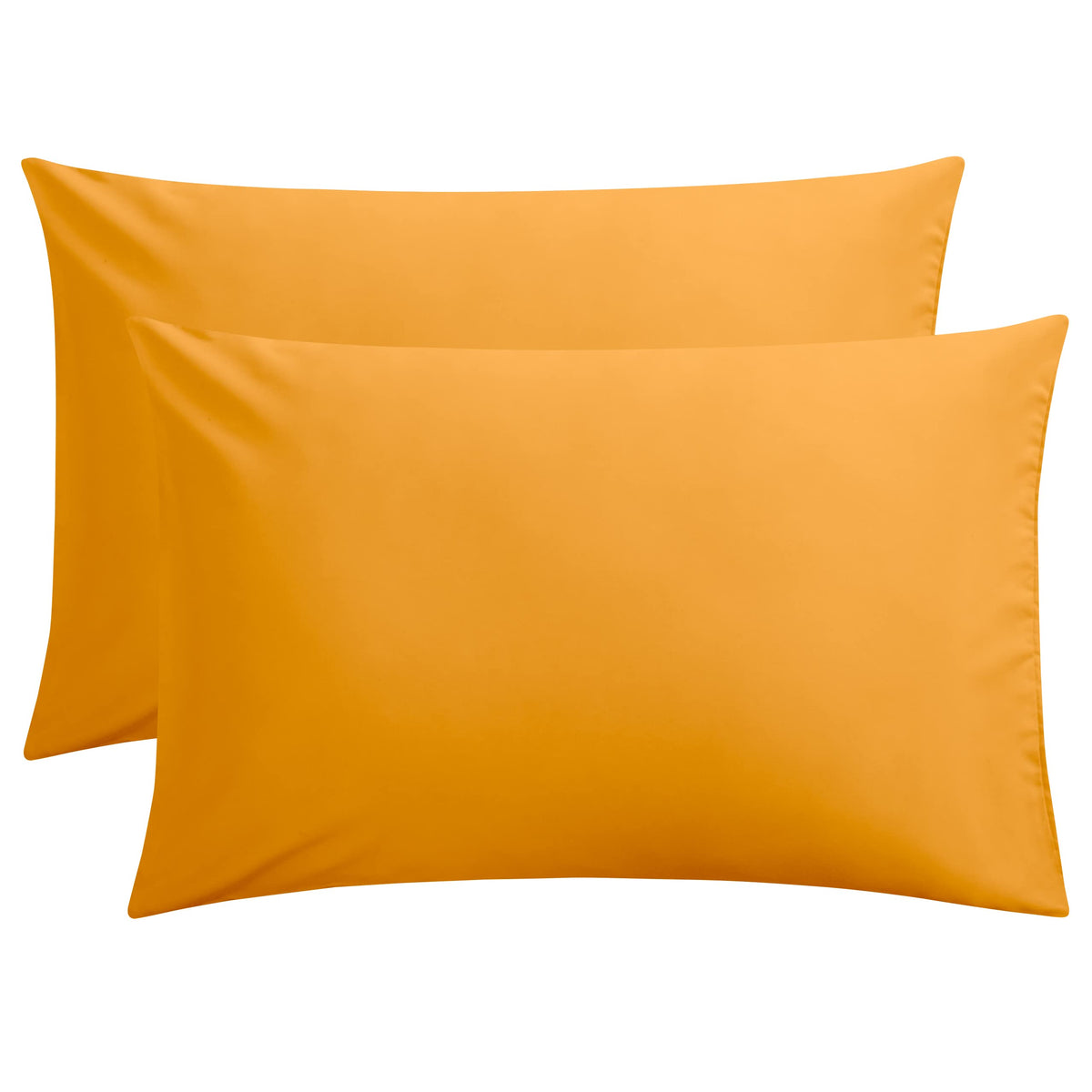 FLXXIE 2-Pack Microfiber Queen Pillow Cases, Envelope Closure, Black