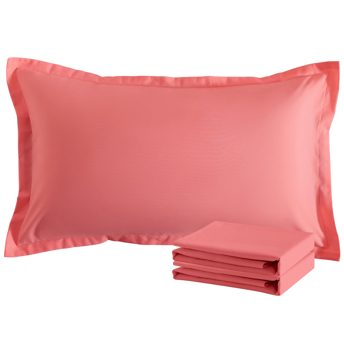 NTBAY Standard Pillow Shams, Set of 2, Microfiber, White