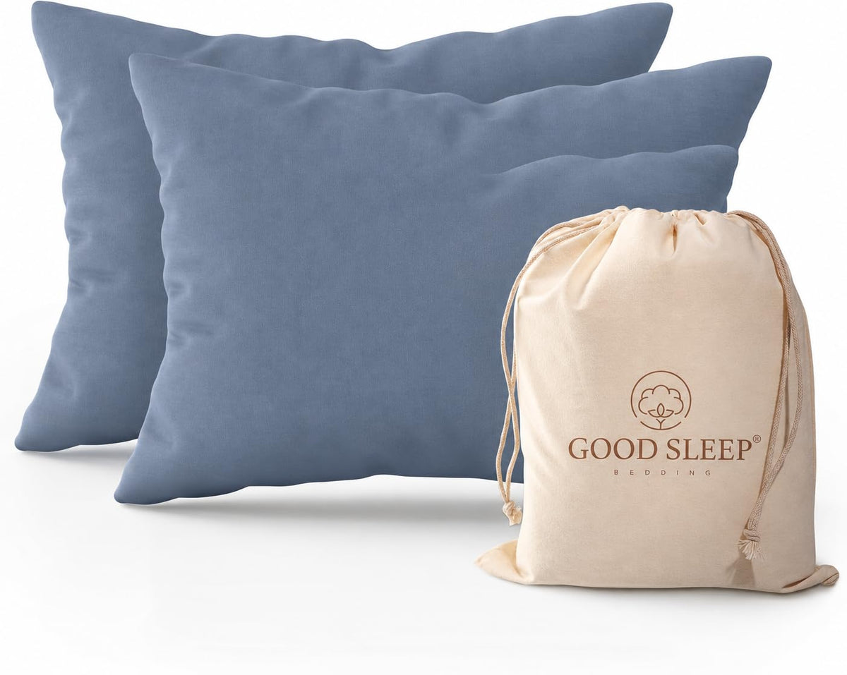 Pillow Cases Standard Size Set of 4, 800 TC, 100% Egyptian Cotton - White