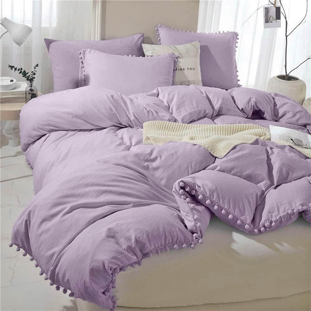 ETDIFFE Sage Green Boho Duvet Cover Set Queen Size, 3 Piece, 90x90 Inch