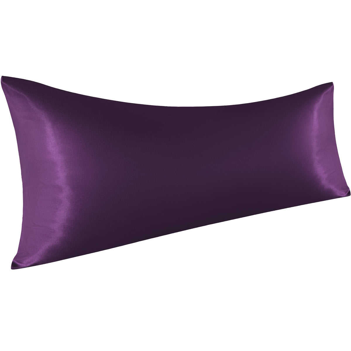 NTBAY Standard Satin Pillowcases, Set of 2, Black