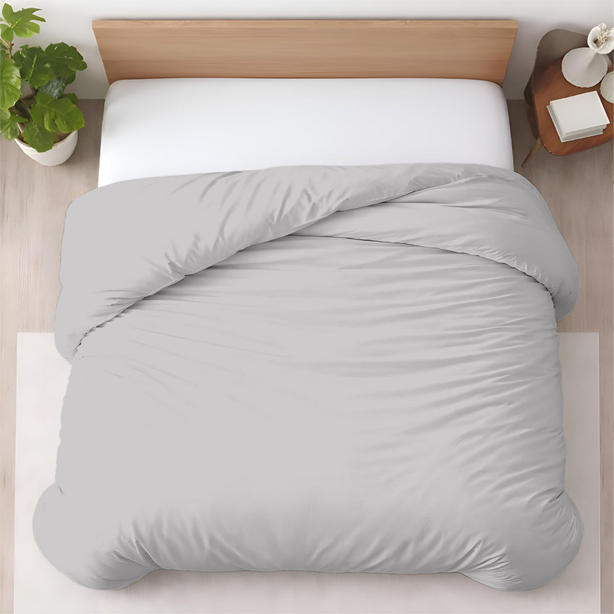 Kotton Culture 3 Pc Duvet Cover King Size Set-100% Egyptian Cotton 600 Thread Count Ultra Soft Premium Durable Comforter Cover Zipper Closure & Corner Ties - (Plum, 104" X 94")