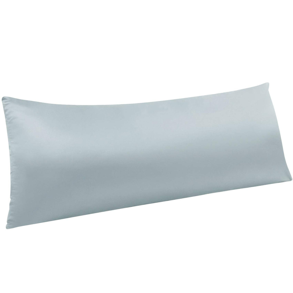 NTBAY Standard Satin Pillowcases, Set of 2, Zipper, Black