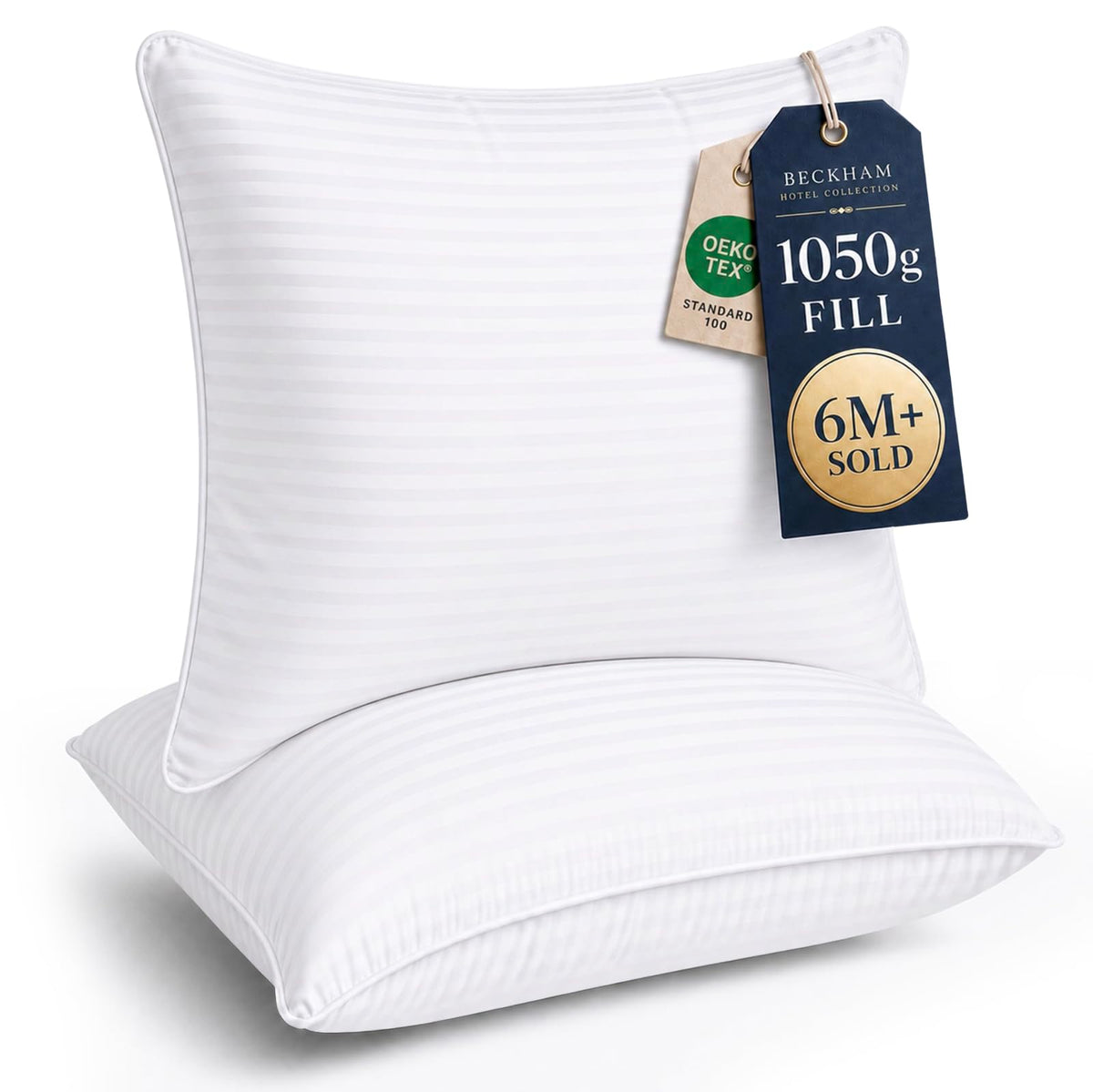 Beckham Hotel Collection Bed Pillows Standard/Queen Size Set of 2