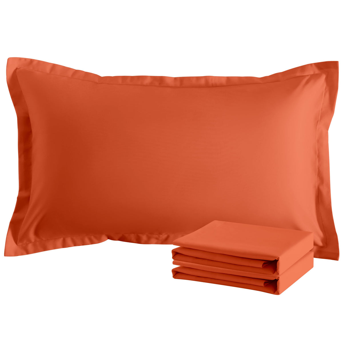 NTBAY Standard Pillow Shams, Set of 2, Microfiber, White