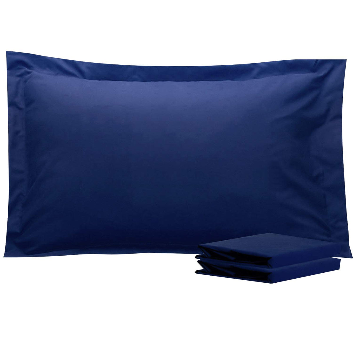 NTBAY Standard Pillow Shams, Set of 2, Microfiber, White