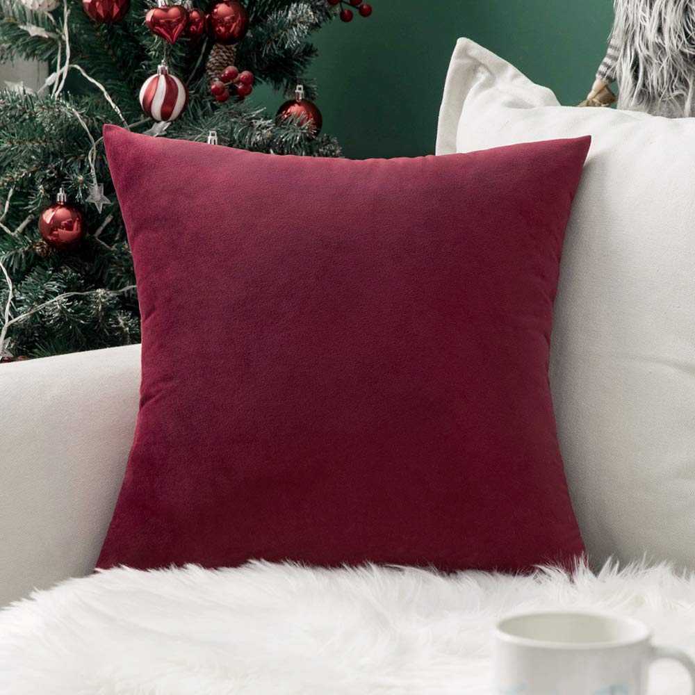 MIULEE Velvet Pillow Cover Soft Luxury Decorative Throw Pillow Cover Single Rectangle Cushion Case for Spring Couch Sofa Bedroom Car Decor,12x20 Inch Sage Green