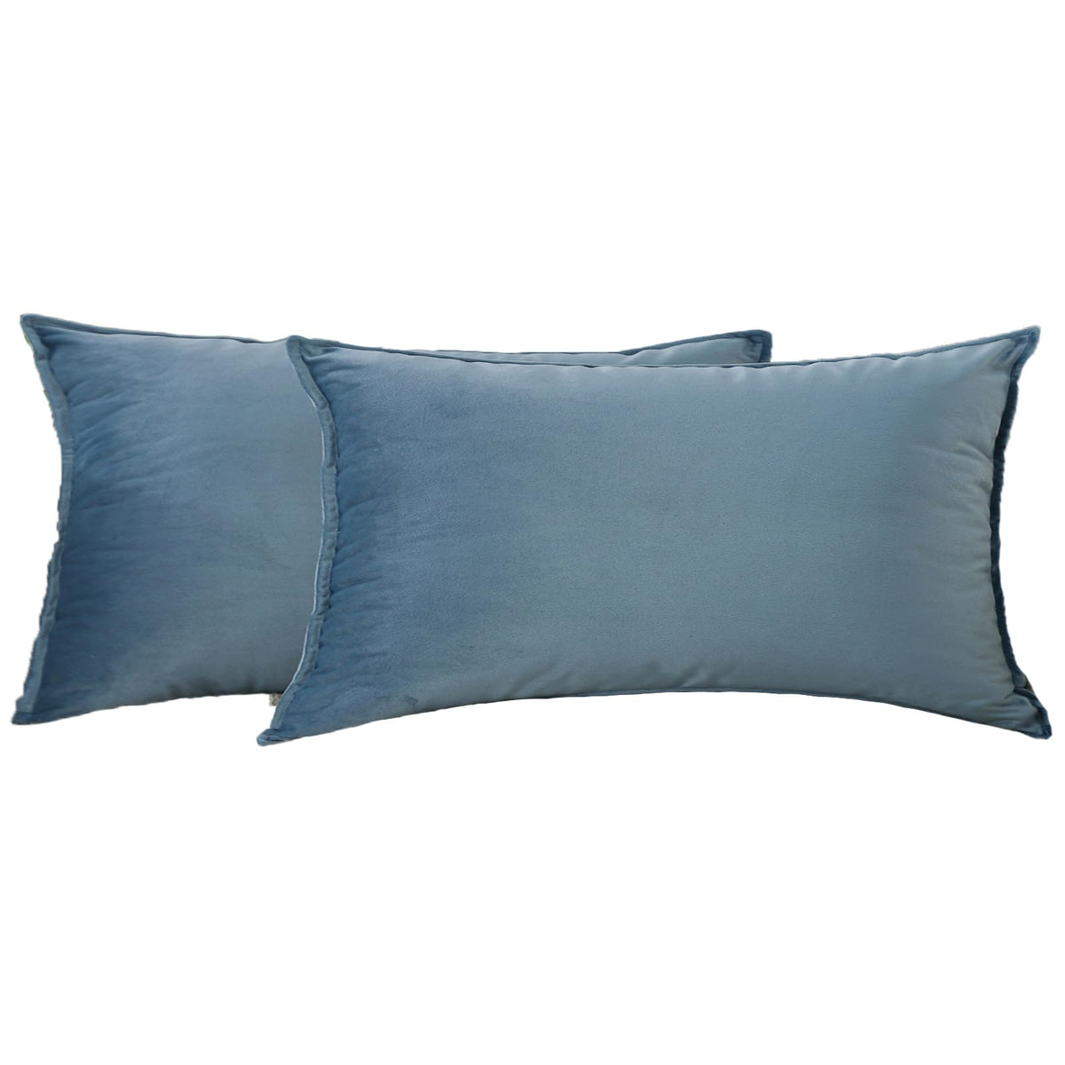 JIAHANNHA Velvet Green Throw Pillow Covers 18”x18”Pack of 2 Soft Decorative