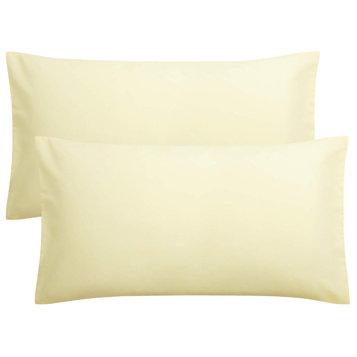 FLXXIE 2-Pack Microfiber Queen Pillow Cases, Envelope Closure, Black