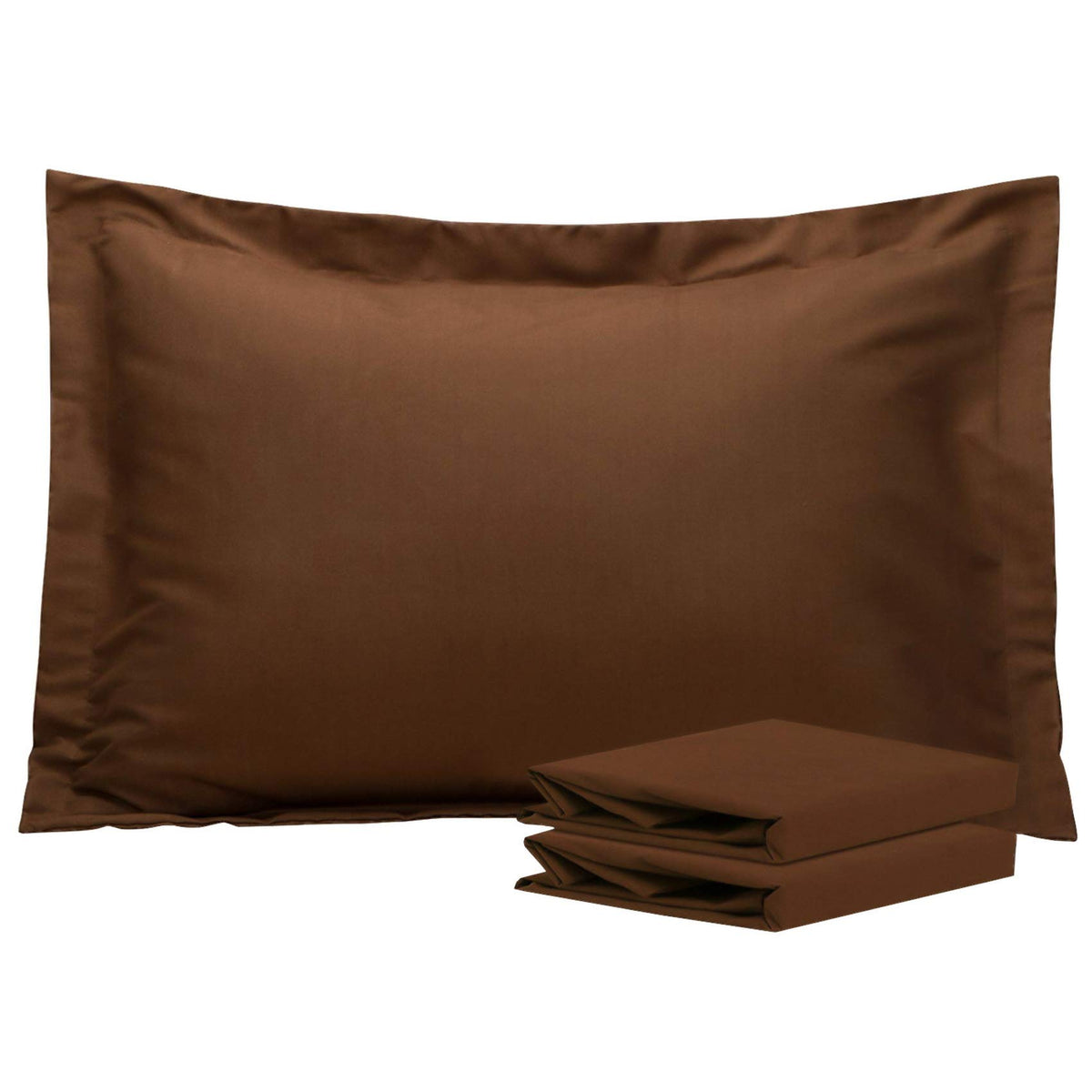 NTBAY Standard Pillow Shams, Set of 2, Microfiber, White